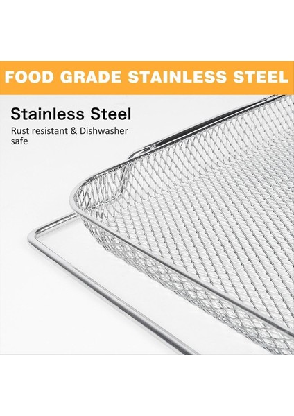 3 Adet Hava Fritöz Sepeti Akıllı Fırın Için Hava Fritöz Pro Paslanmaz Örgü Sepetler Hava Fritöz Parçaları Örgü Tepsi Fırın Için (Yurt Dışından) fiyatları