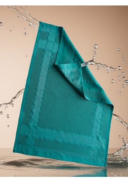 Premium Mikrofiber Sihirli Temizlik Bezi- Cam ve Kurulama Bezi 40X60 cm Yeşil Renk