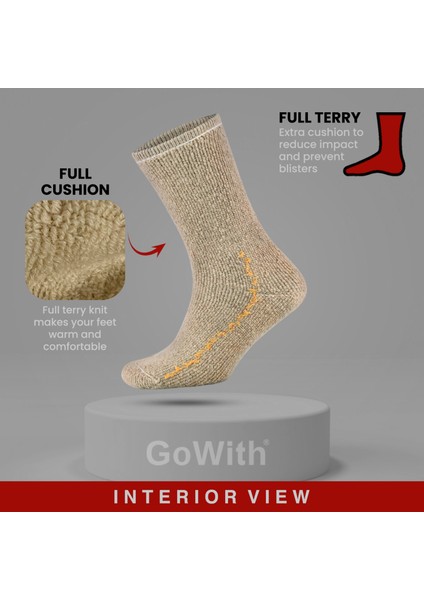 Alpaka Yünlü Tam Havlulu Kalın Termal Çorap 6005-6006 modelleri