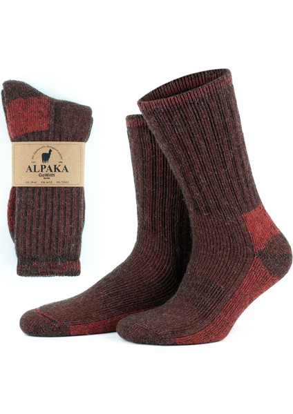 Alpaka Yünlü Tam Havlulu Kalın Termal Çorap 6005-6006