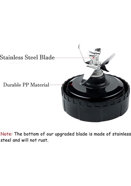 16 Oz Bardak, Iki Kapaklı, 6 Kanatlı Bıçak, Blender Yedek Parça Aksesuarları BL660 BL770 BL740 Blender Için (Yurt Dışından) fırsatları