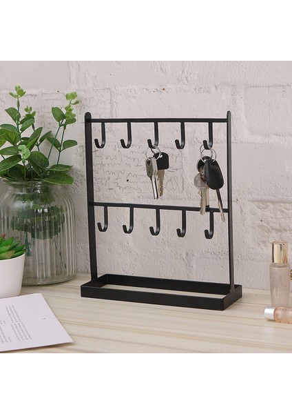 Santkuee Masa Üstü Demir Takı Standı Küpe Askısı Kolye Yüzük Küpe Raf Sergileme Rafı Sundurma Anahtar Rafı Ev Dekorasyon (Yurt Dışından) fiyatları