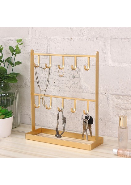 Santkuee Masa Üstü Demir Takı Standı Küpe Askısı Kolye Yüzük Küpe Raf Sergileme Rafı Sundurma Anahtar Rafı Ev Dekorasyon (Yurt Dışından) fırsatları