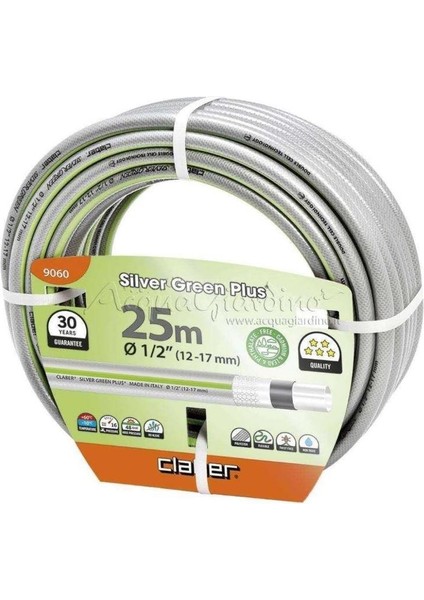 9060 Silver Green Plus Hortum 1/2inç, 25 Metre