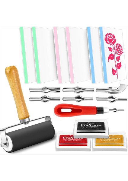 6pcs 4 Inç x 2.4 Inç Kauçuk Oyma Bloklar, Linolum Blok Damga Yapma Kiti Yeni Başlayanlar Için Dıy Damga Yapımı (Yurt Dışından)