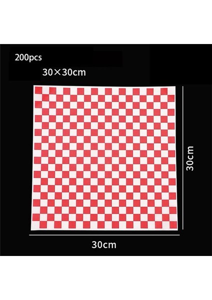 200 Yaprak Yağ Emici Kağıt Gıda Astarı Yağ Geçirmez Kağıt Sandviç Kağıt Tampon Kağıdı Hamburger Ambalaj Kağıdı (Yurt Dışından) fiyatları