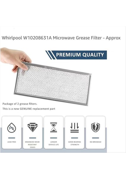 4 Adet W10208631A Mikrodalga Yağ Filtresi Alüminyum Örgü Filtre Mikrodalgalar Için Filtrenin Yerini Alır (Yurt Dışından) fiyatları