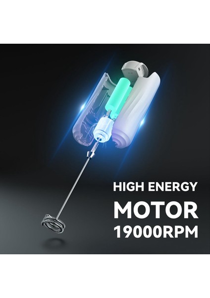 El Elektrikli Süt Köpürtücü Mini Köpük Makinesi Kahve Latte Matcha Beyaz Için Içecek Mikser Çırpma Çırpıcı (Yurt Dışından) fırsatları