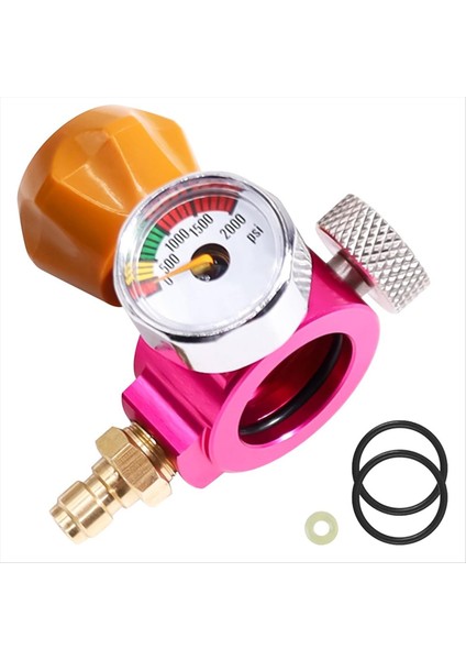 Co2 Hızlı Adaptör Soda Değişimi Karbonatör, Soda Makinesi Için Basınç Göstergesi ile Soda Co2 Silindir Adaptörü Bağlantısı (Yurt Dışından)