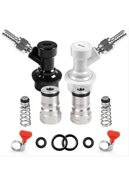 Ball Lock Fıçı Direği Hızlı Bağlantı Seti, Corny Fıçı Bağlantı Parçaları, Ev Yapımı Paslanmaz Çelik Corny Fıçı Direği 19/32-18 Dişi Dişli (Yurt Dışından)