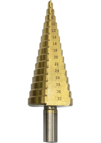 Kademeli Sac Delme Matkabı 4-20MM X2 Tin Kaplı