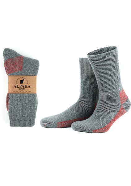 Alpaka Yünlü Tam Havlulu Kalın Termal Çorap 6005-6006