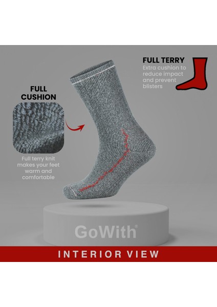 Alpaka Yünlü Tam Havlulu Kalın Termal Çorap 6005-6006 modelleri