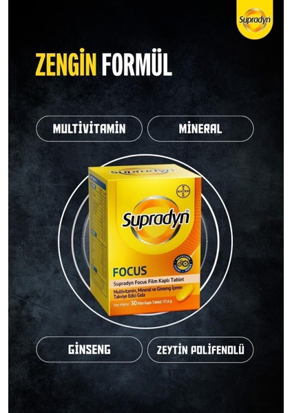 Supradyn Focus 30 Film Kaplı Tablet modelleri