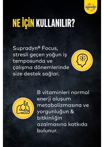 Supradyn Focus 30 Film Kaplı Tablet fırsatları