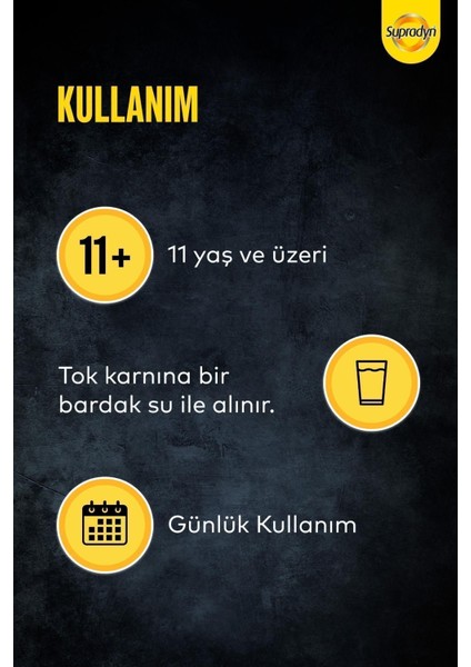 Supradyn Focus 30 Film Kaplı Tablet indirimleri