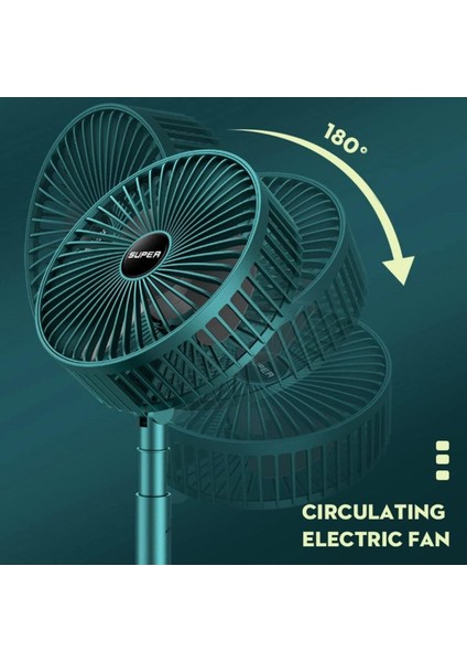 Mft Masaüstü Fan Vantilatör Teleskopik Şarjlı Katlanabilir Taşınabilir 3 Kademe Yeşil Soğutucu. indirimleri