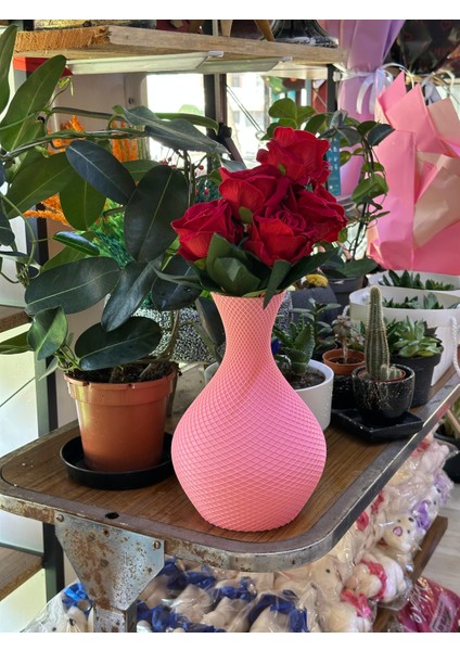 Pembe Dekoratif Vazo – Pla 3D Üretim fırsatları