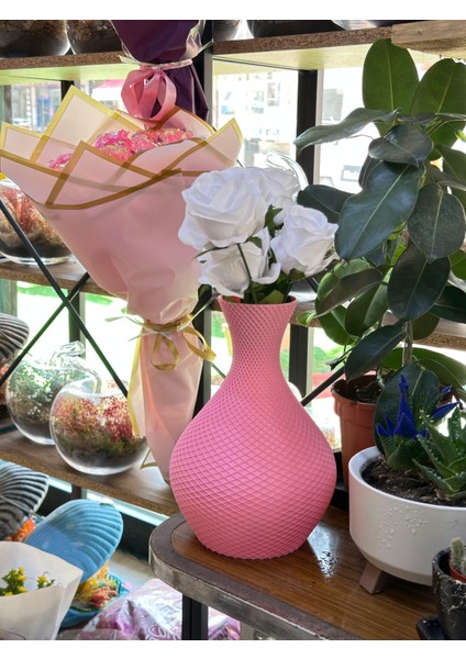 Pembe Dekoratif Vazo – Pla 3D Üretim