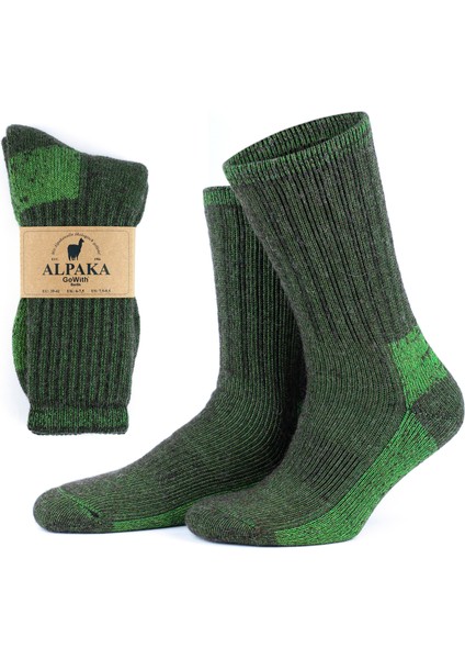Alpaka Yünlü Tam Havlulu Kalın Termal Çorap 6005-6006