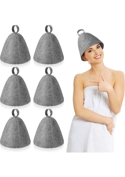 12PCS Sauna Şapka Keçe Banyosu Şapka Kafa Koruma Emici Sauna Kapağı Sauna Duş Banyo Buhar Odası Aksesuarları (Yurt Dışından) fiyatları