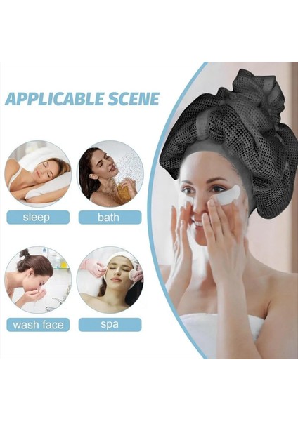 Kurutma Için Kapaklar Kıvırcık Saç Duş Kapağı Ayarlanabilir Net Plopping Bonnet Hızlı Kurutma Saç Havlu Şapkaları Banyo Aksesuarları, B (Yurt Dışından) fırsatları