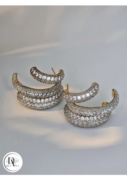 - Glow Earrings – Gold Kaplama Taş Detaylı Kadın Küpe (KOD-353) modelleri