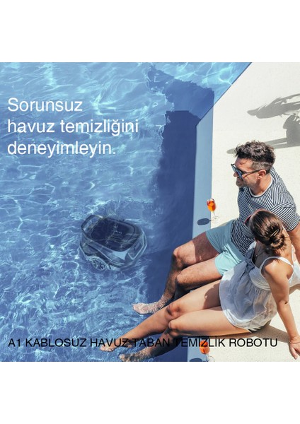 Wybot A1 Kablosuz Havuz Taban Temizlik Robotu
