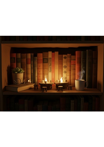 Mini Tavern Köşesi Işıklı Dekoratif Tealight modelleri