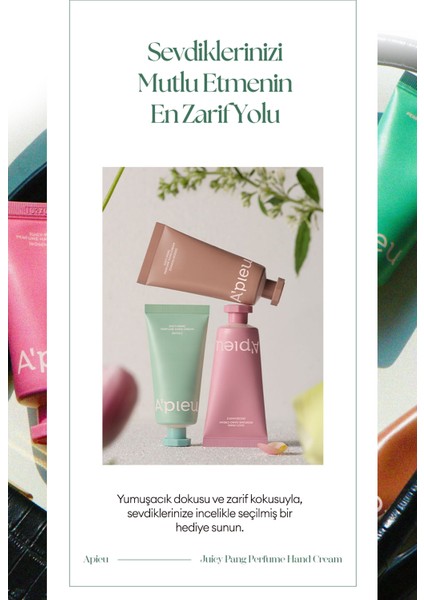 Shea Yağı İçeren Nemlendirici El Kremi A'PIEU Juicy Pang Perfume Hand Cream (Basil)