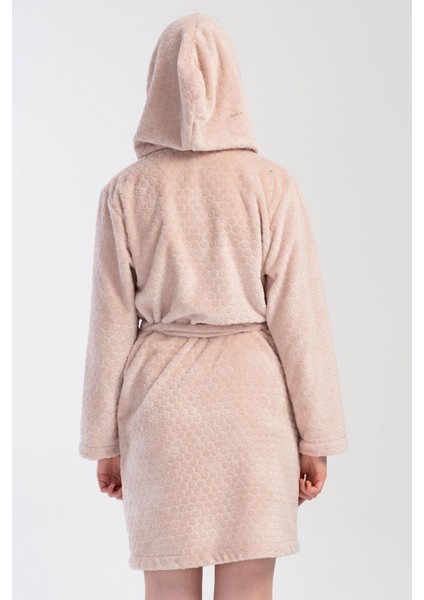 Kadın Bej Renk Kapüşonlu Welsoft Cepli Sabahlık C5T1N1304 fırsatları