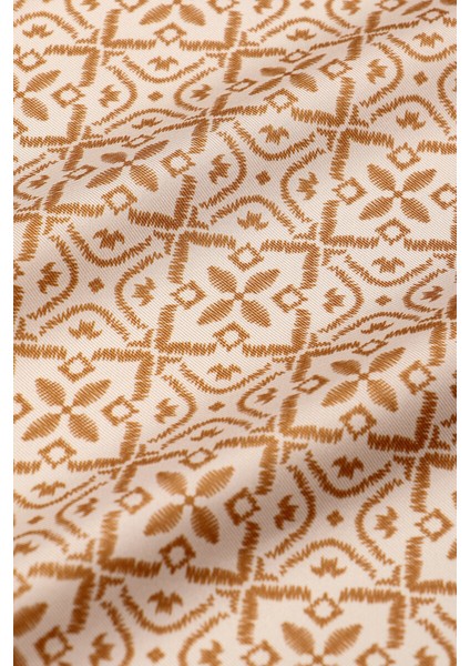 Karamel Rüya Desen Twill Ipek Eşarp fırsatları