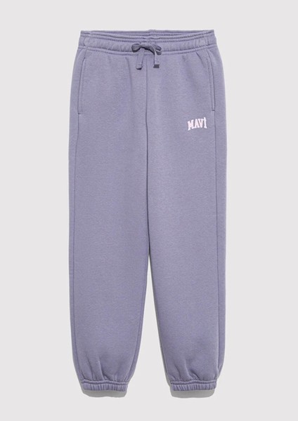 Logo Baskılı Lila Kız Çocuk Eşofman Altı M7010000-70973