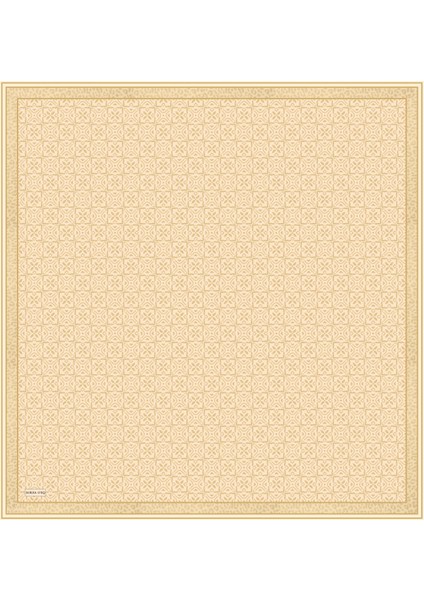 Bej Rüya Desen Twill Ipek Eşarp modelleri