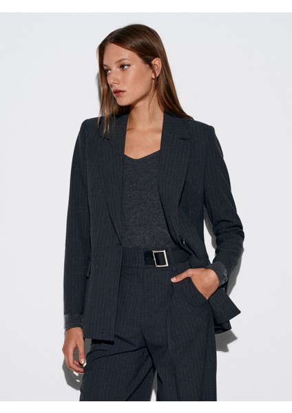 60775 Blazer Ceket-Antrasit