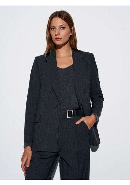 60775 Blazer Ceket-Antrasit modelleri