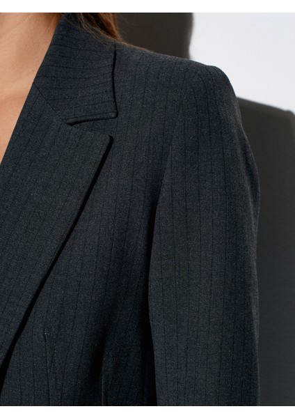 60775 Blazer Ceket-Antrasit fırsatları