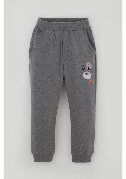 Erkek Bebek Eşofman Takımı Kulaklıklı Köpekçik Nakışlı 9 Ay-3 Yaş, Beyaz modelleri