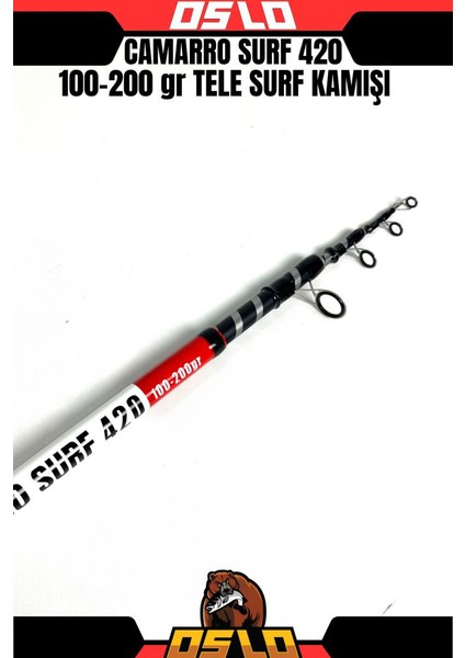 Shark 6000 420CM 100-200GR Oslo Camarro Surf Profesyonel Sazan Kıyı Olta Takımı Seti fırsatları