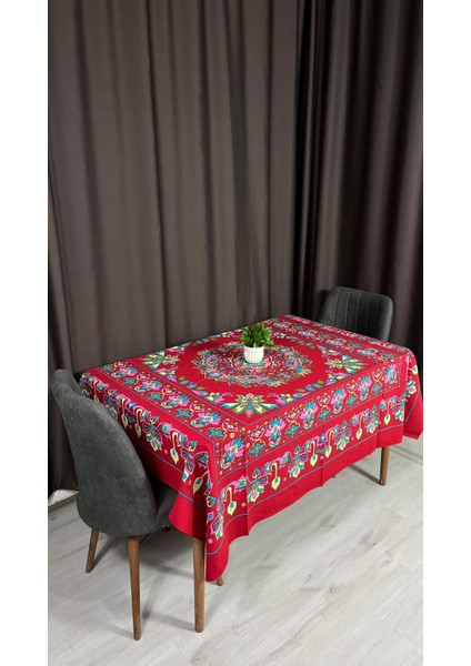 Kolay Temizlenebilir Çiçek Desenli Pamuklu Masa Örtüsü 170X170 cm – Çeyizlik, Sofra ve Dekoratif fırsatları