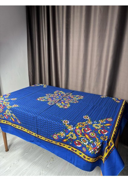 Kolay Temizlenebilir Çiçek Desenli Pamuklu Masa Örtüsü 170X170 cm – Çeyizlik, Sofra ve Dekoratif