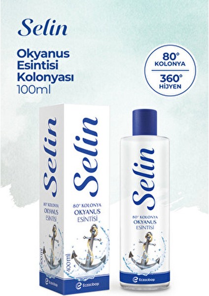 Parfümlü Kolonya Okyanus Esintisi 80 Derece 2 Adet 400 ml Çiçeksi Koku fiyatları
