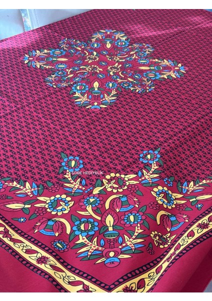 Kolay Temizlenebilir Çiçek Desenli Pamuklu Masa Örtüsü 170X170 cm – Çeyizlik, Sofra ve Dekoratif modelleri