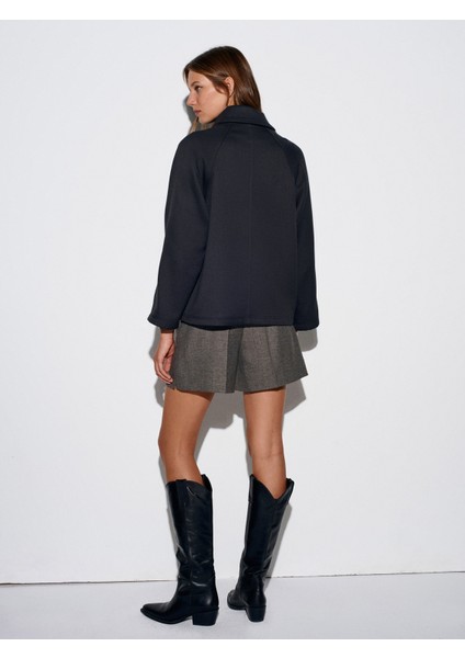 60773 Içi Polarlı Oversize Ceket-Antrasit fiyatları