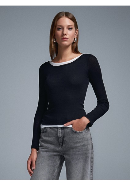 32053 Çift Katmanlı %100 Pamuk Top-Siyah modelleri