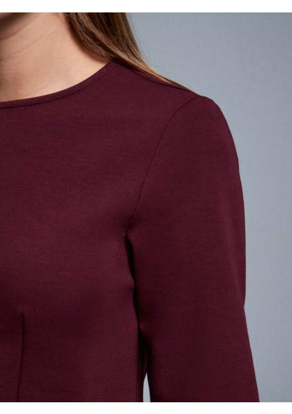 32077 Peplum Top-Bordo fırsatları