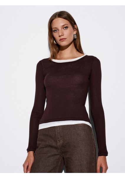 32053 Çift Katmanlı %100 Pamuk Top-Kahve modelleri