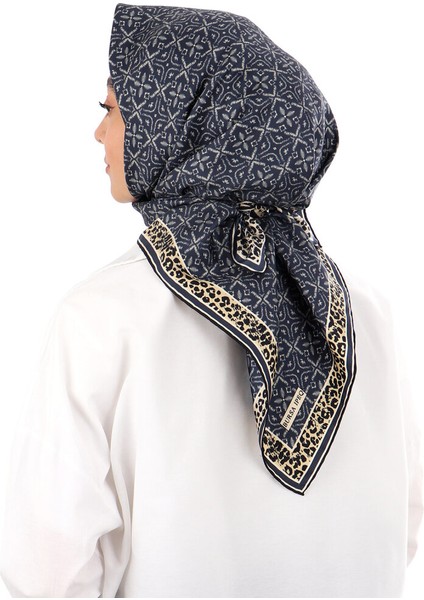 Lacivert Rüya Desen Twill Ipek Eşarp fiyatları