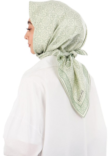 Su Yeşil Rüya Desen Twill Ipek Eşarp fiyatları
