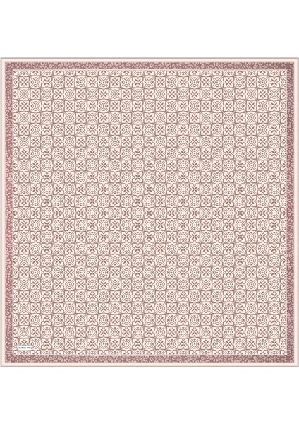 Açık Mürdüm Rüya Desen Twill Ipek Eşarp modelleri